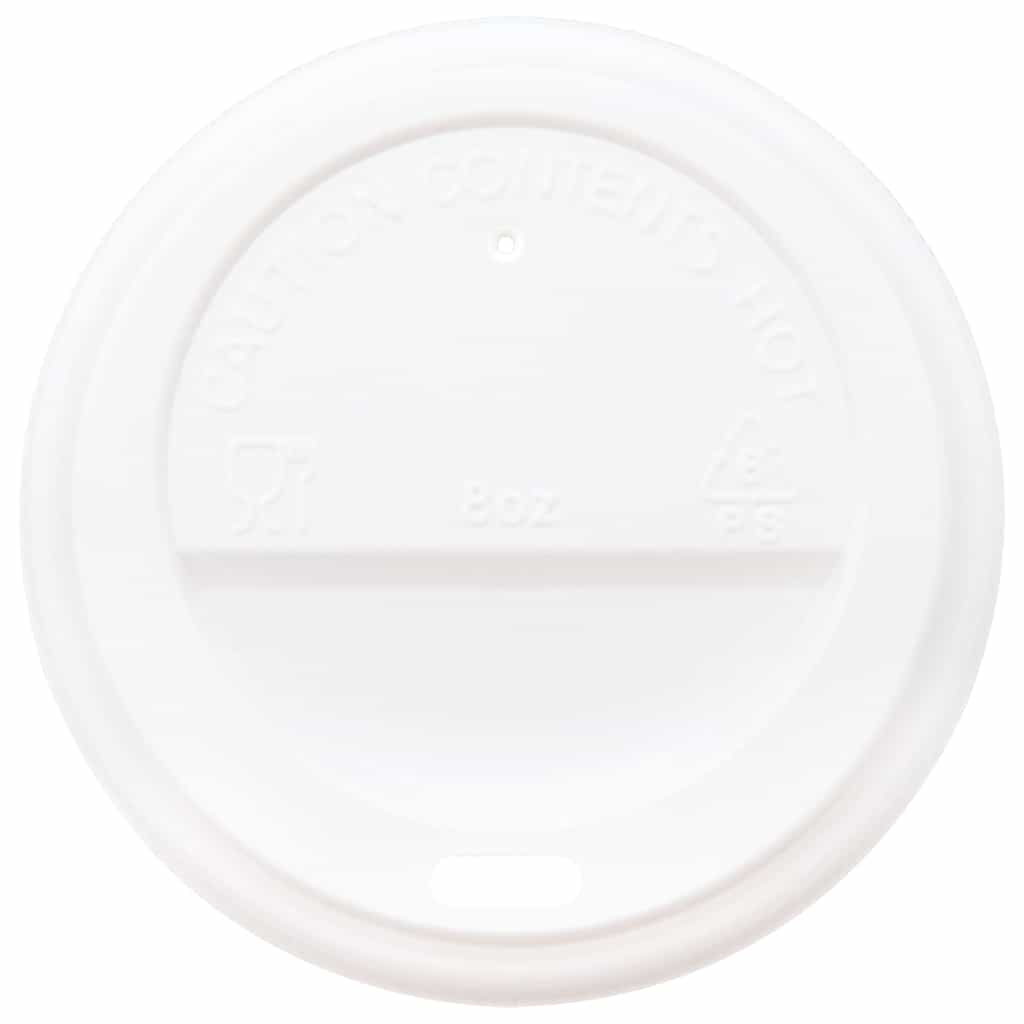 Deckel für Pappbecher Ø60 mm 4oz 1000 Stk. Weiß Kunststoff
