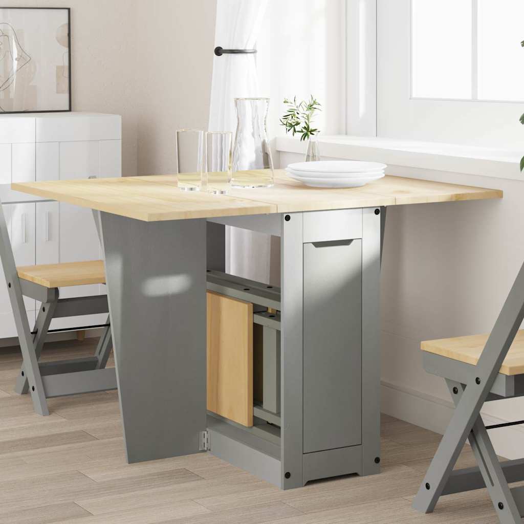 Butterfly-Esstisch Klappbar Corona Wachsbraun Massivholz Kiefer