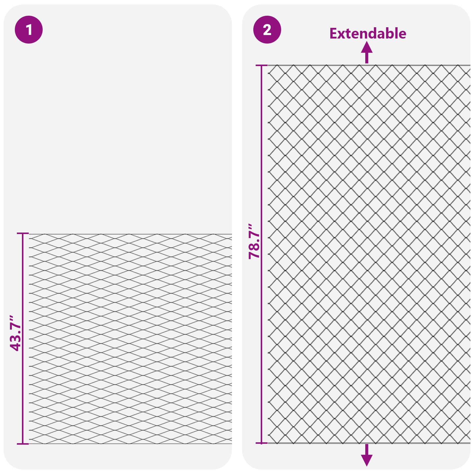 Kettenzaun Verzinkt 2 x 10 m Glas