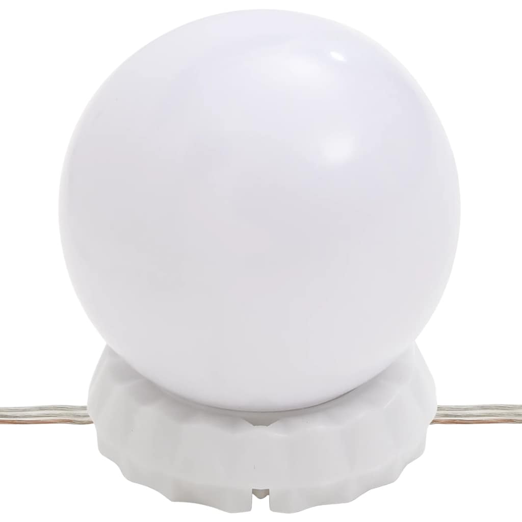 Spiegel mit LED-Leuchten 60x30 cm Glas Oval