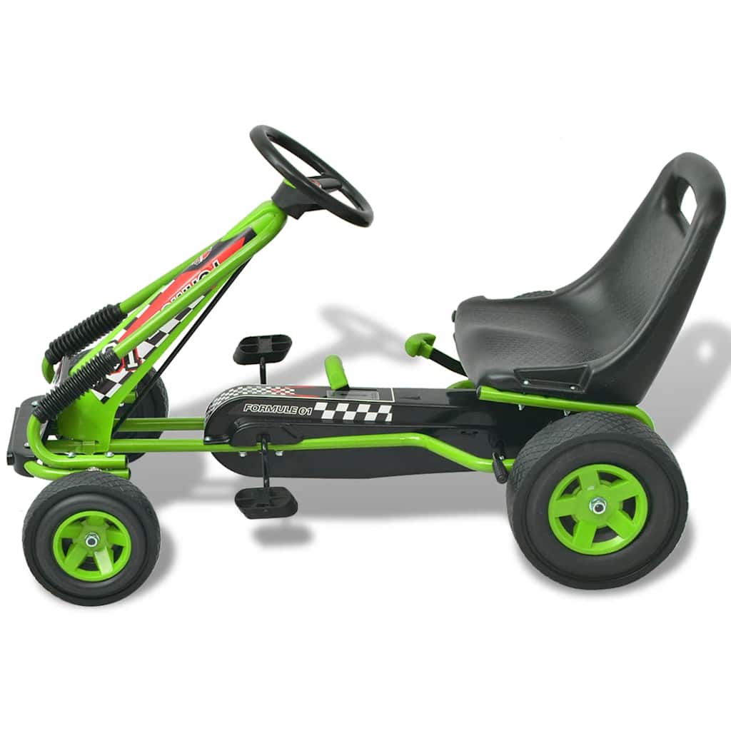 Pedal Go-Kart mit verstellbarem Sitz Blau
