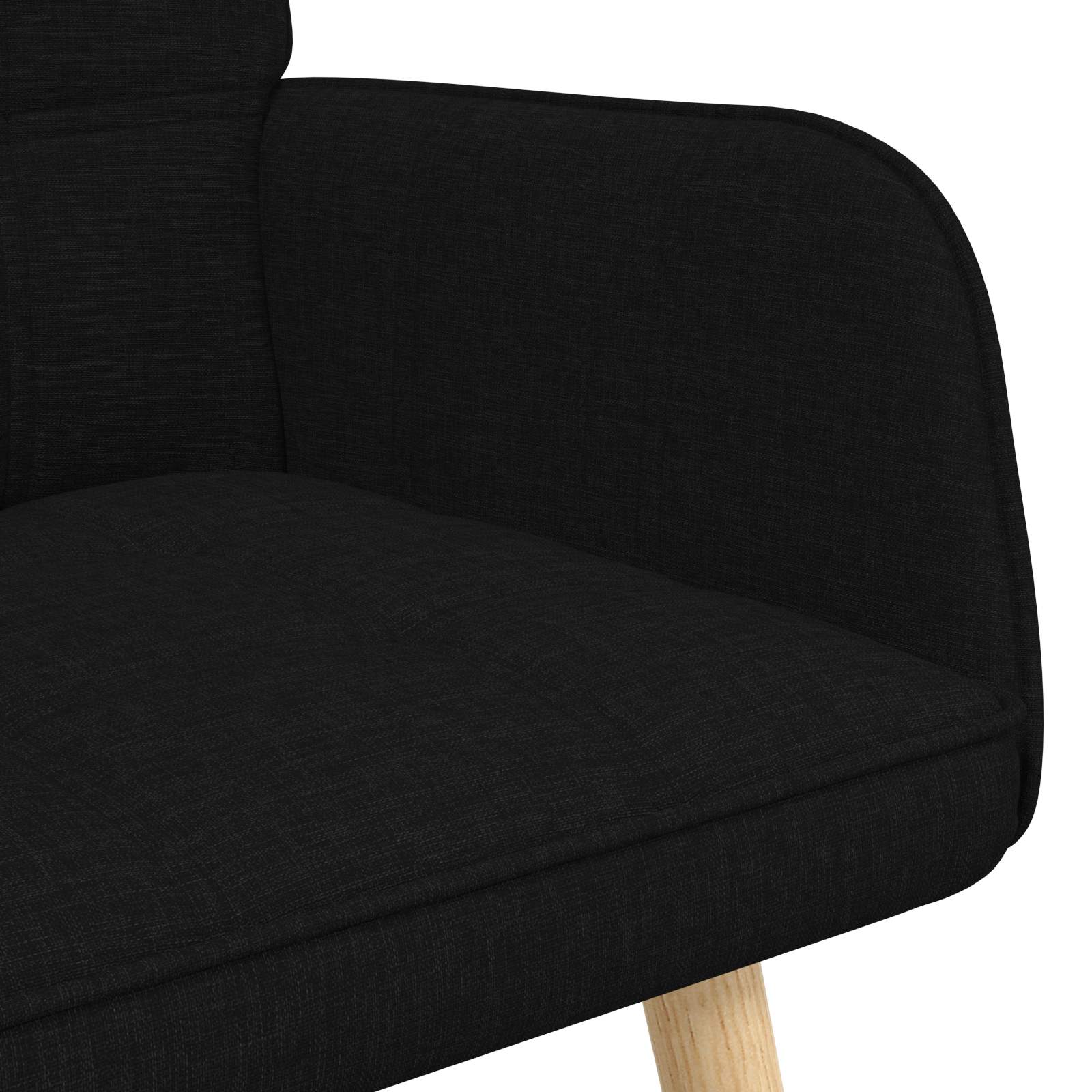 2-Sitzer Sofa Hellgrau 115 x 61 x 87 cm Stoff