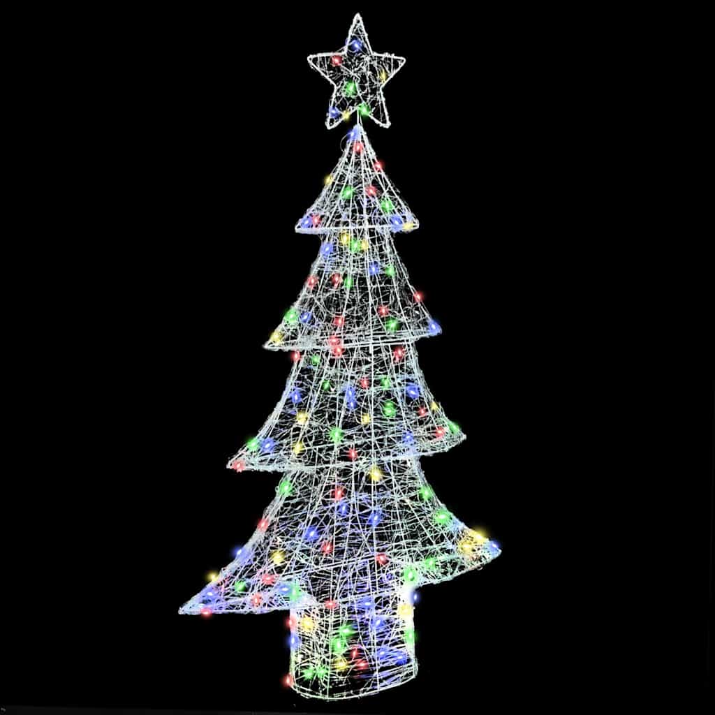 Weihnachtsbaum mit 100 LEDs Warmweiß 120 cm Acryl