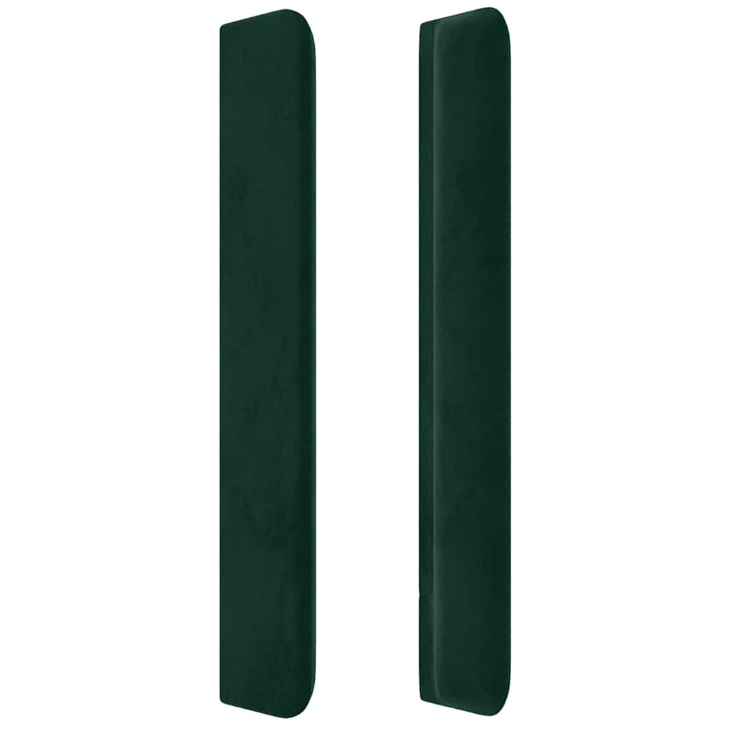 Kopfteil mit Ohren Dunkelblau 93x16x78/88 cm Samt