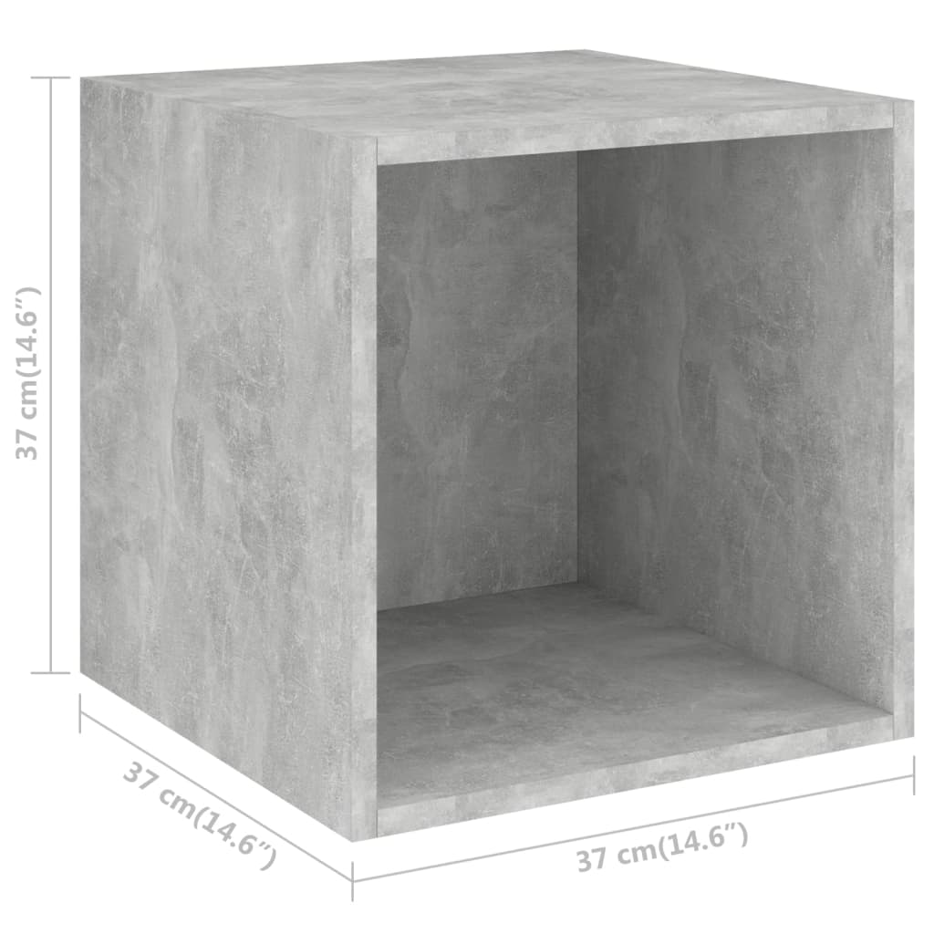 3-tlg. TV-Schrank-Set Grau Holzwerkstoff