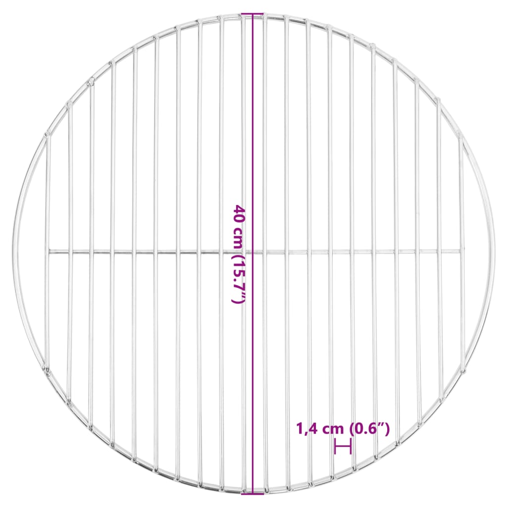 Grillrost Rund Ø34,5 cm 304 Edelstahl