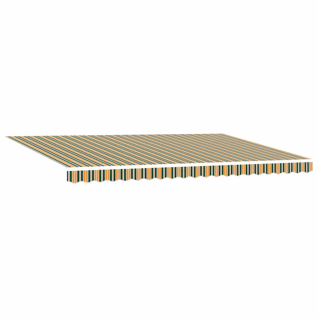 Markise Manuell Einziehbar mit LED 300x250 cm Blau und Weiß
