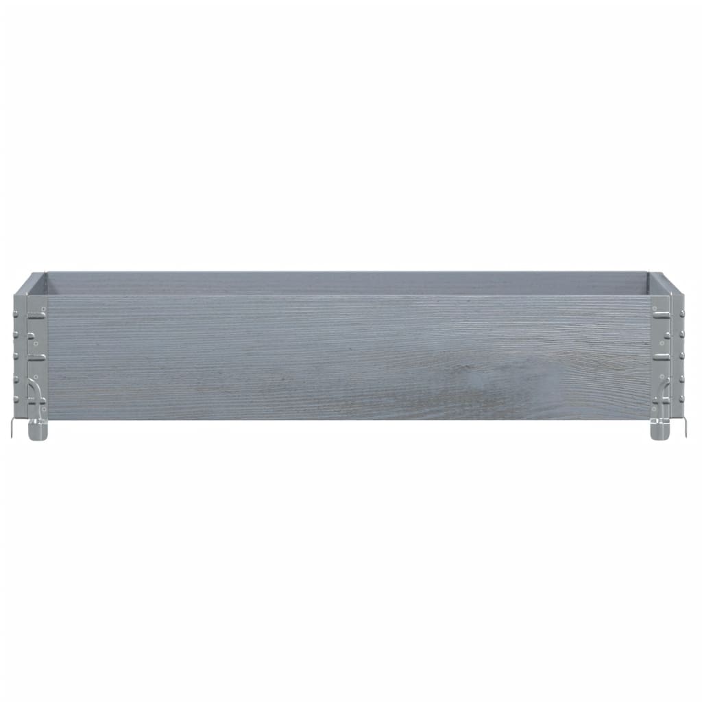 Pflanzkasten Grau 150x100 cm Massivholz Kiefer