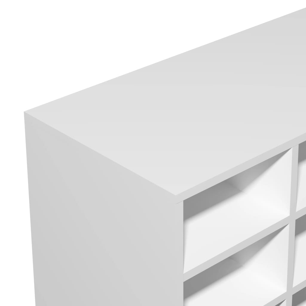 Schuhregal Holzwerkstoff 92x30x67,5 cm Eichen-Optik