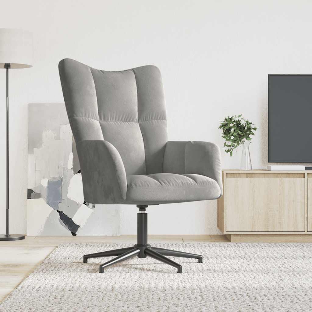 Relaxsessel Dunkelgrau Samt