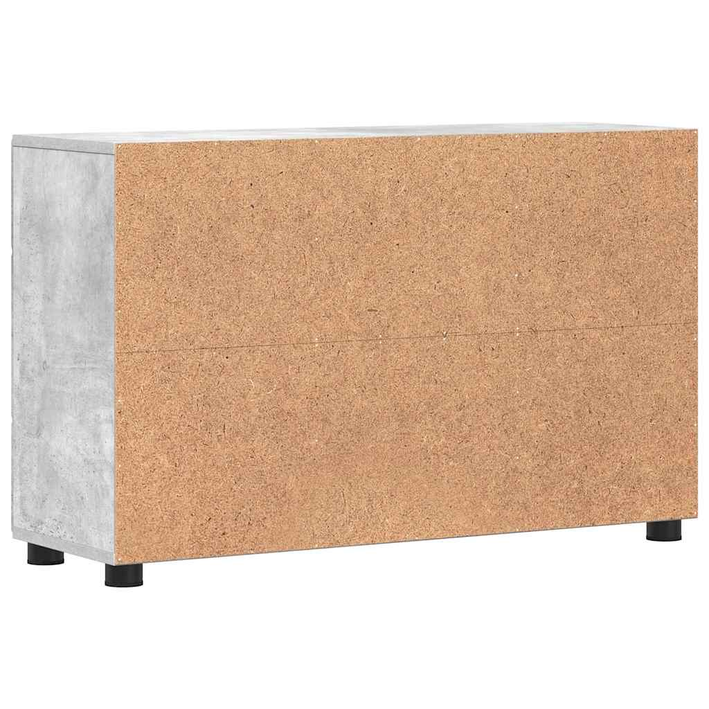 Highboard mit Regal FLORIN Weiß 60 x 35 x 182 cm Holzwerkstoff