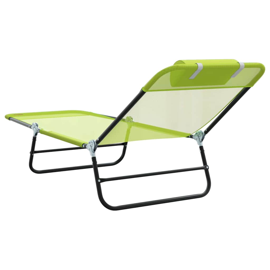 Klappbare Sonnenliege Creme 182 x 55 x 85,5 cm Textilene