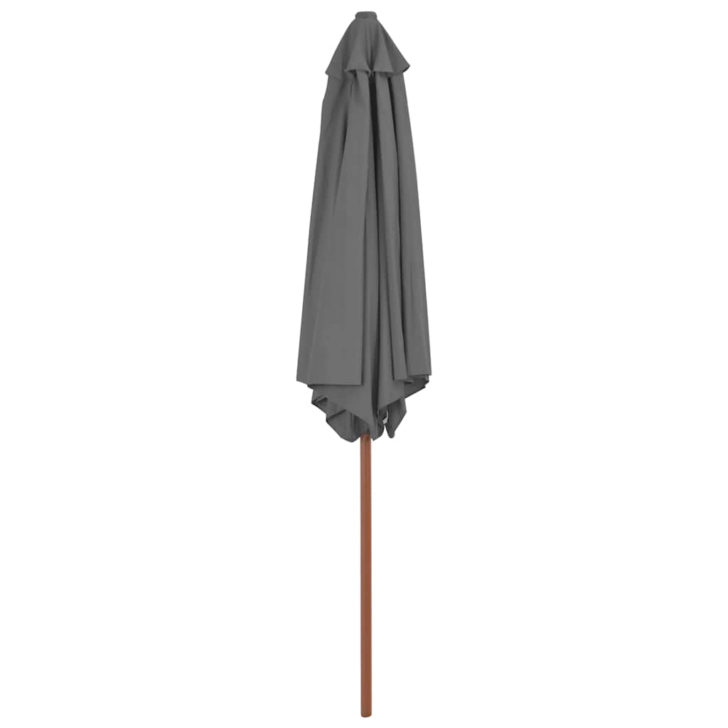 Sonnenschirm mit Holz-Mast 270 cm Blau