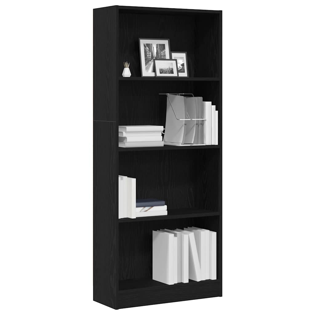 Bücherregal Weiß 40x24x75 cm Holzwerkstoff