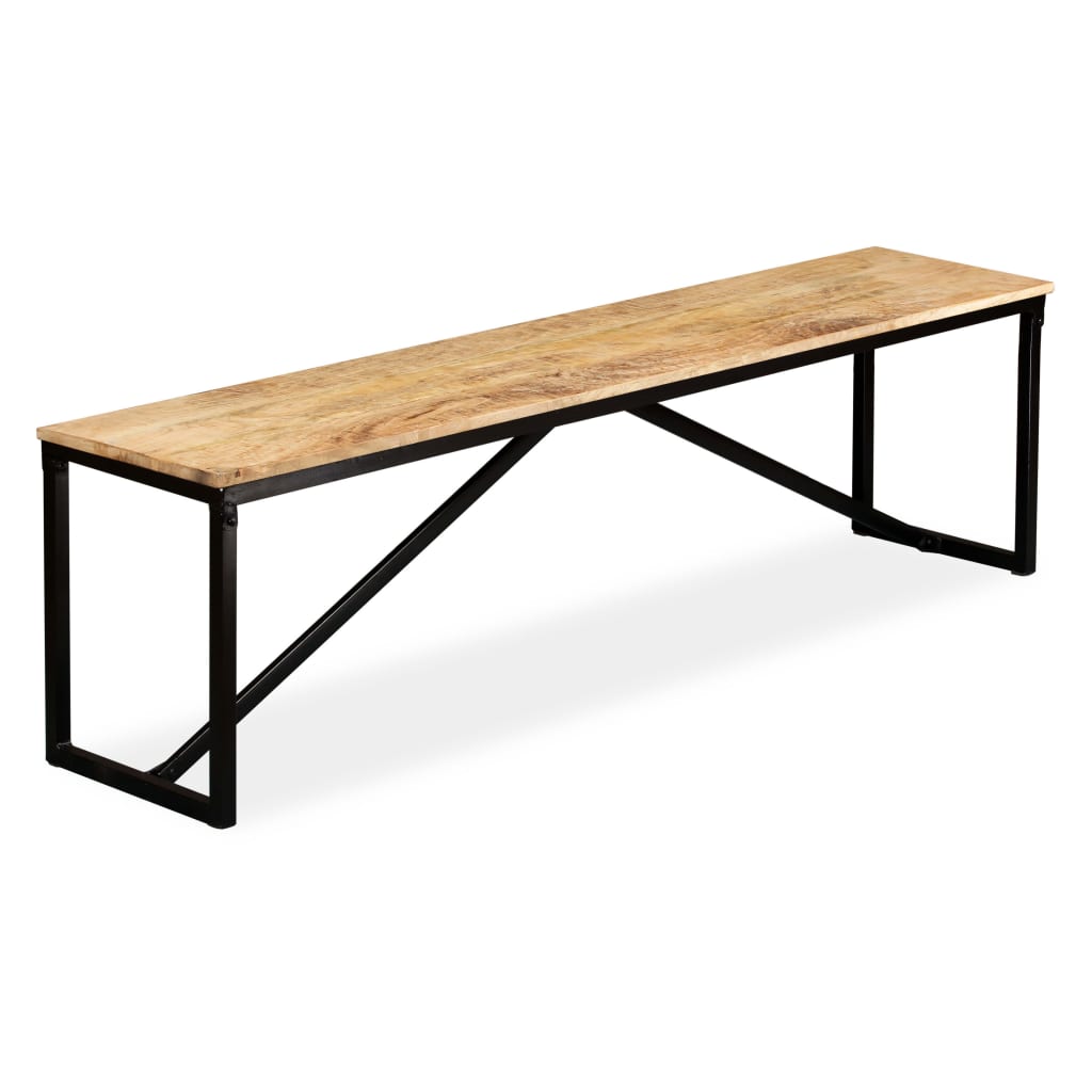Sitzbank Massivholz 110x35x45 cm