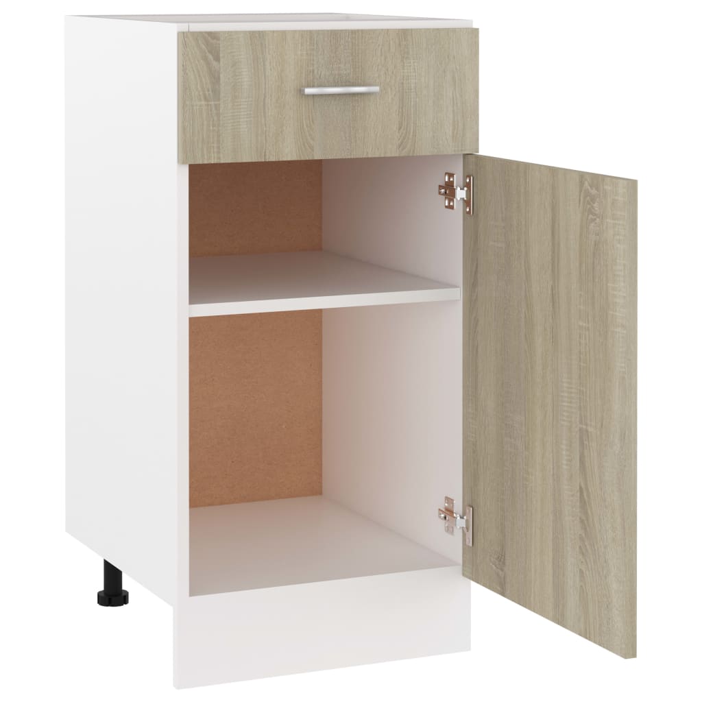 Spülenunterschrank Sonoma-Eiche 80x46x81,5 cm Holzwerkstoff