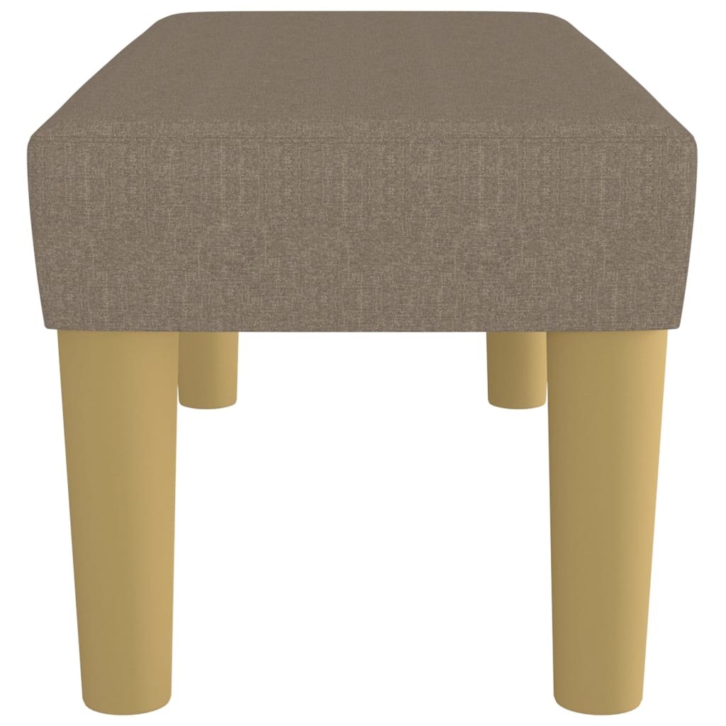 Sitzbank Hellgrau 70x30x30 cm Stoff