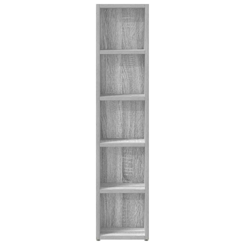CD-Regale 2 Stk. Weiß 21x16x93,5 cm Holzwerkstoff