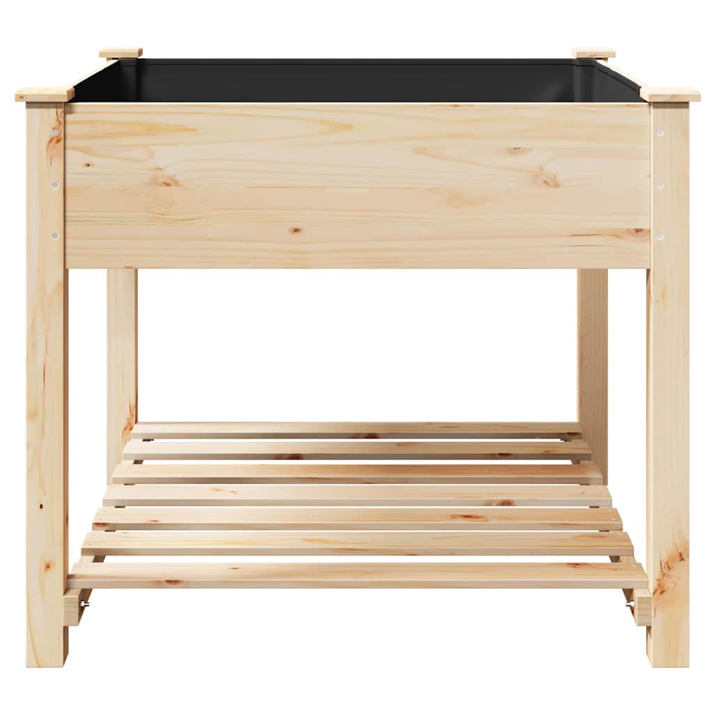 Garten-Pflanzgefäß mit Regal Beige 45 x 45 x 76,5 cm