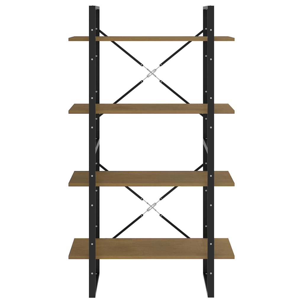 Bücherregal 2 Fächer Weiß 80x30x70 cm Holzwerkstoff
