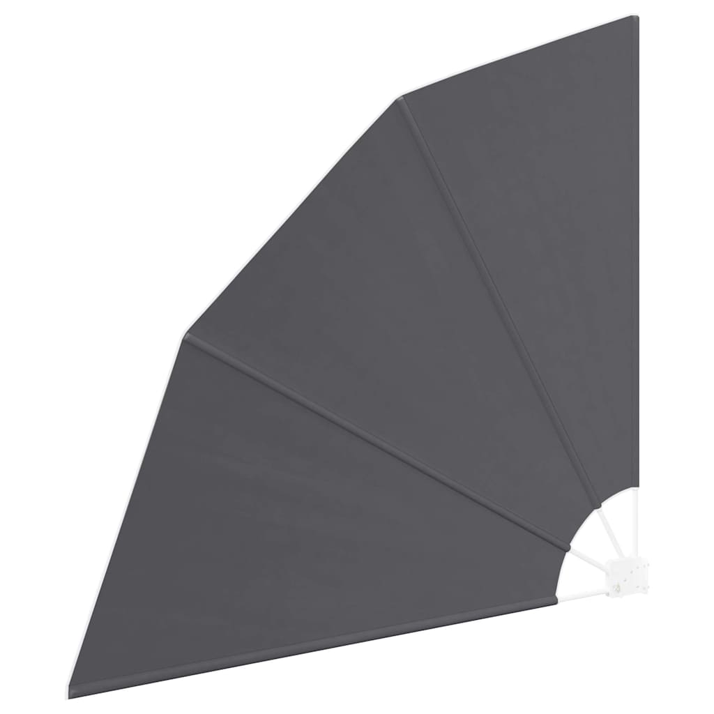 Faltbarer Balkonfächer Grau 210×210 cm