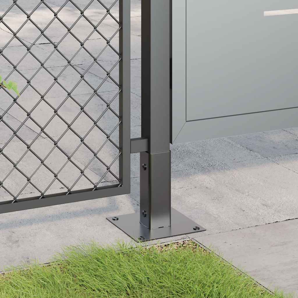 Pfostenträger Quadratisch 4Stk. Silber 46x46mm Verzinkter Stahl