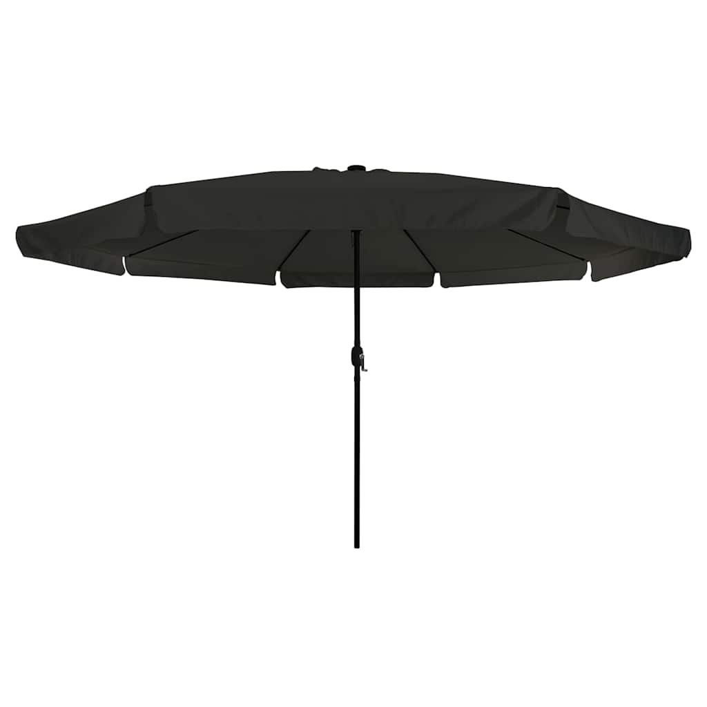 Garten-Sonnenschirm Sand und Anthrazit 395 x 395 x 245 cm