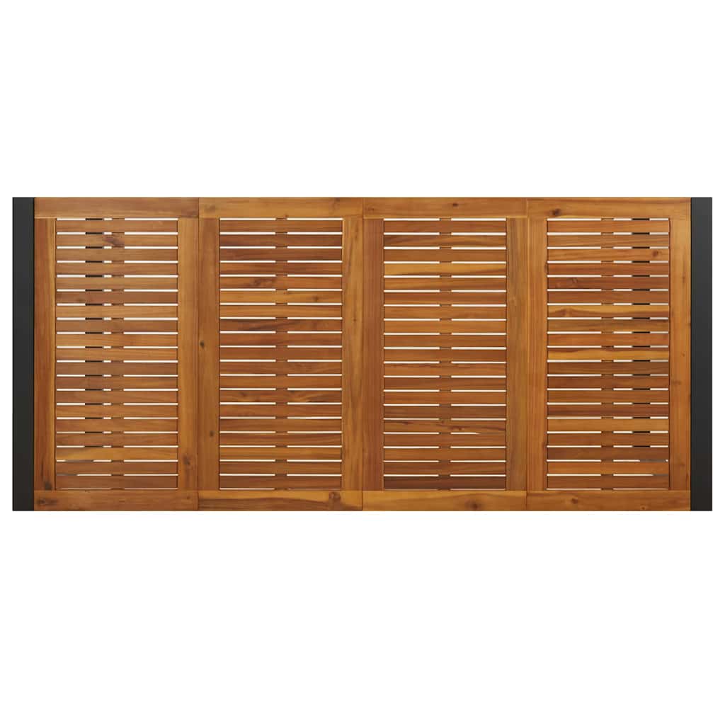 Garten Essgruppe 5 pcs Schwarz und Braun Poly-Rattan
