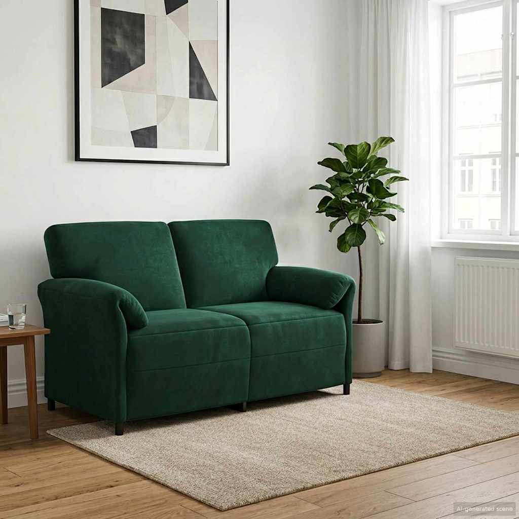 1-Sitzer Sofa Hellgrau 88 x 83 x 95 cm Samt