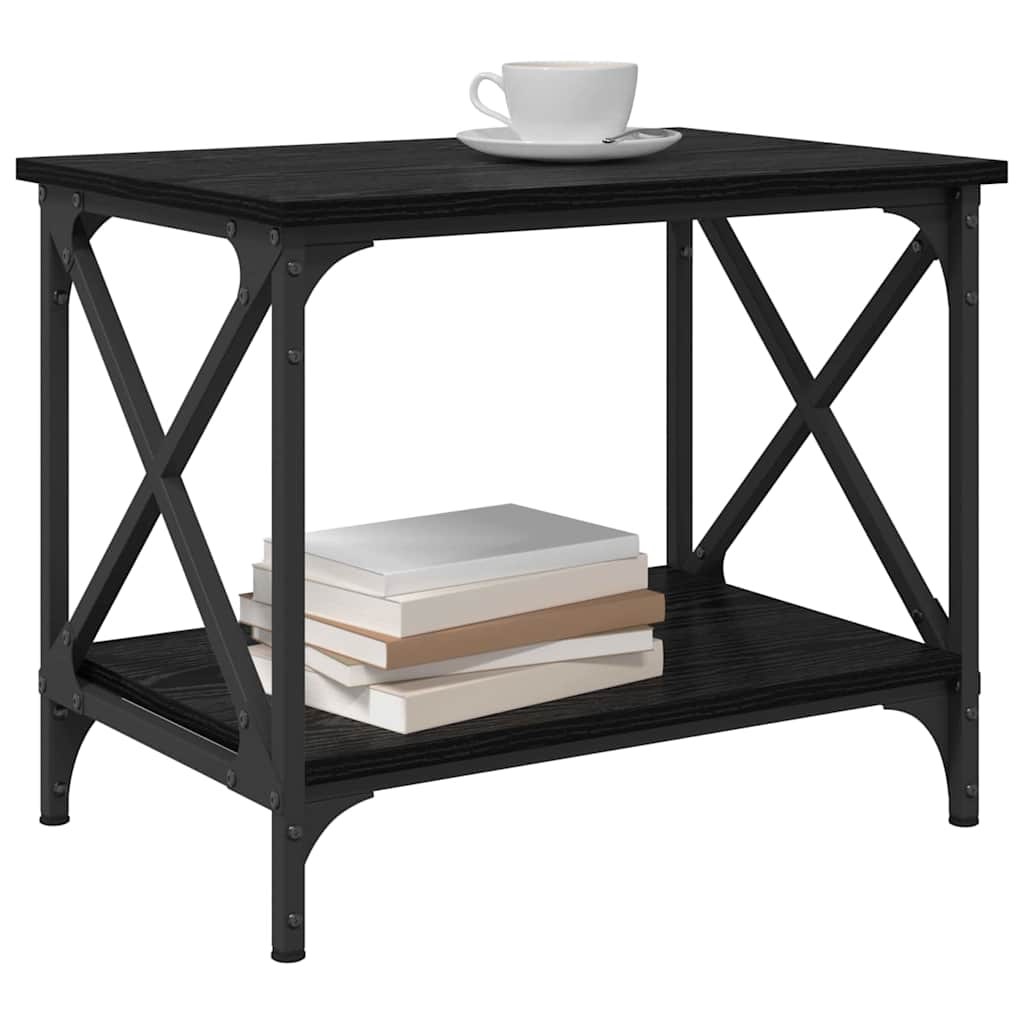 Beistelltisch Schwarz 55x38x45 cm Holzwerkstoff