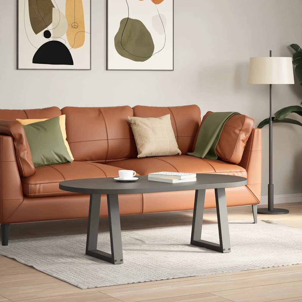 Couchtischbeine V-Form 2 Stück Schwarz 30x(30-31,3) cm Stahl