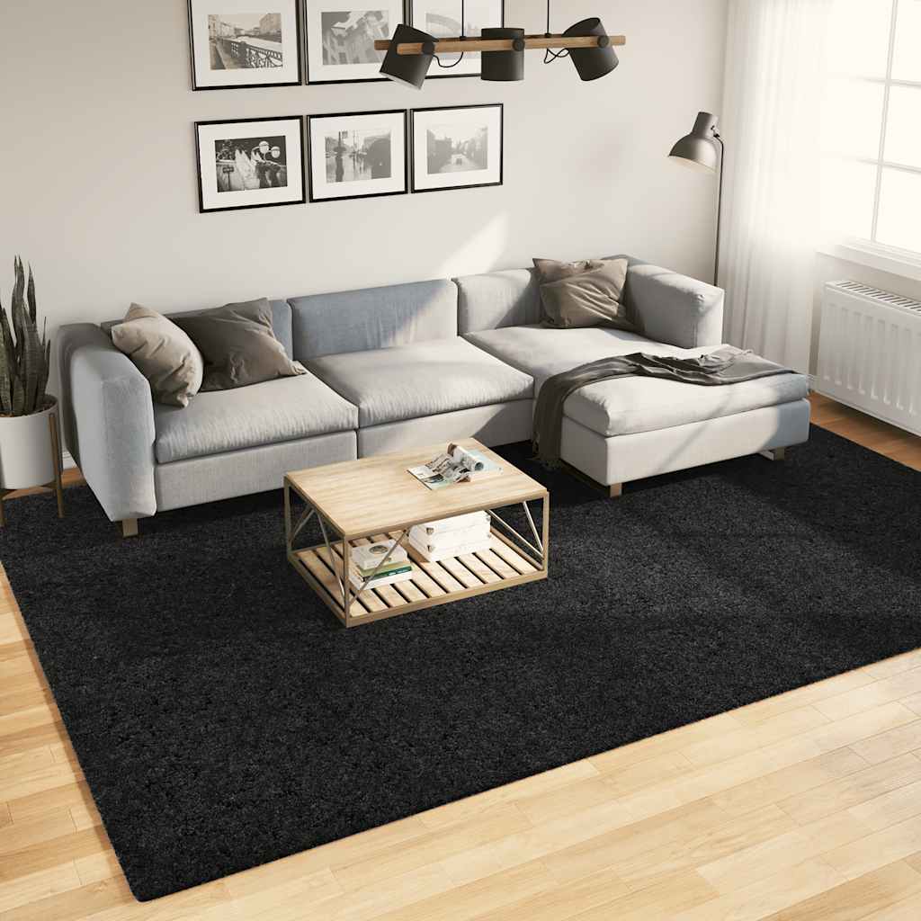 Teppich OVIEDO Kurzflor Anthrazit 120x120 cm