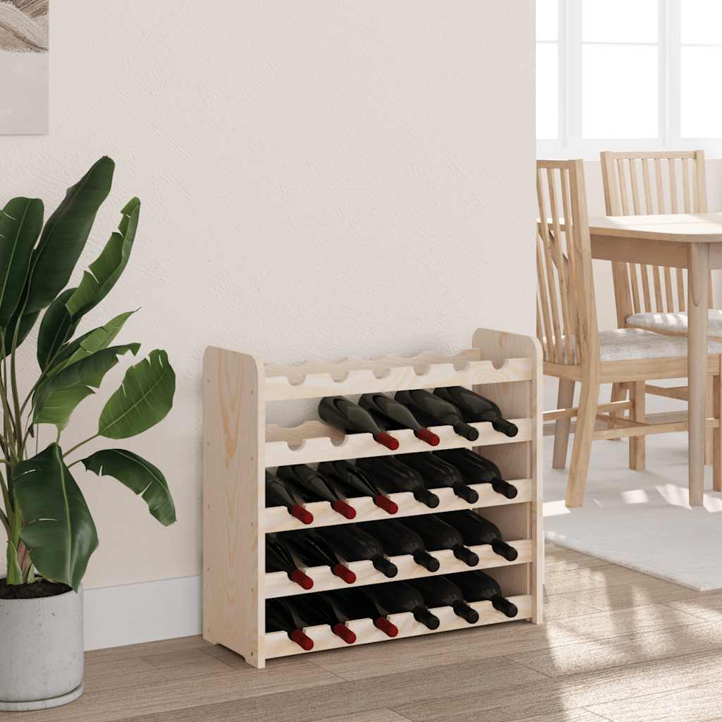 Weinregal 33x25x37 cm Massivholz Kiefer