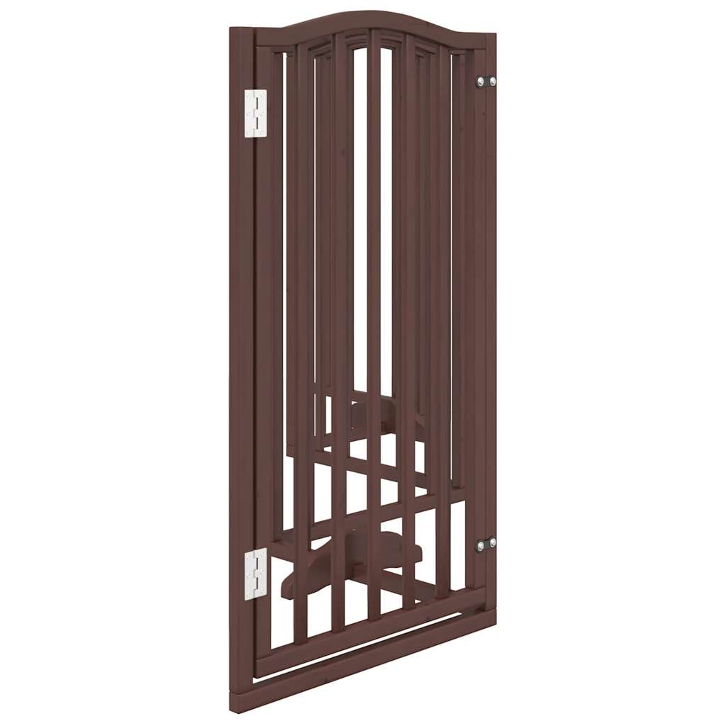 3-tlg. Hundetor Faltbar 150 cm Pappelholz