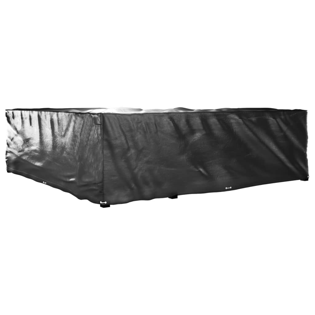 Gartenmöbel-Abdeckungen 2 Stk. L-Form 12 Ösen 250x250x90 cm