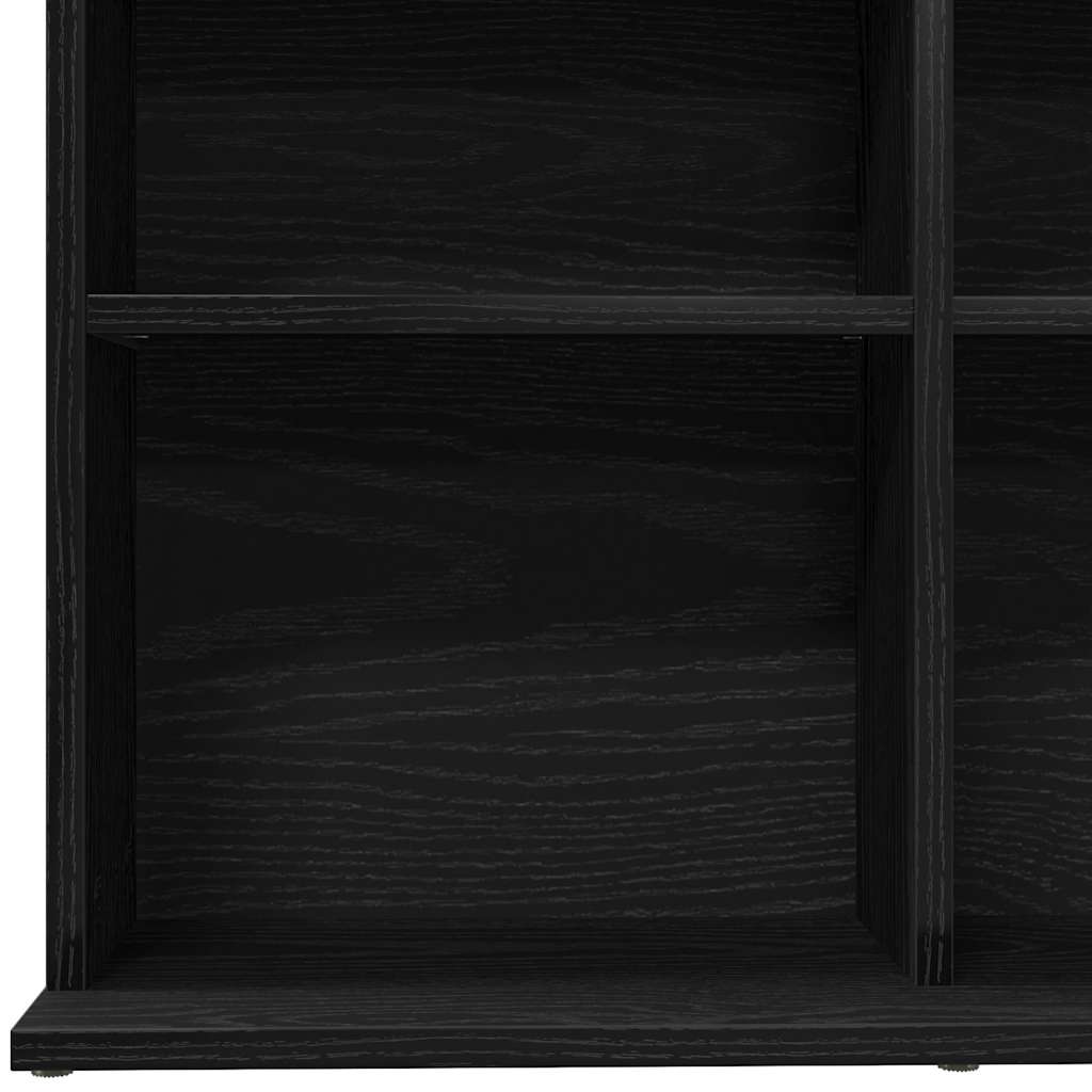 CD Regal Schwarz Eichen-Optik 101 x 23 x 177,5 cm Holzwerkstoff