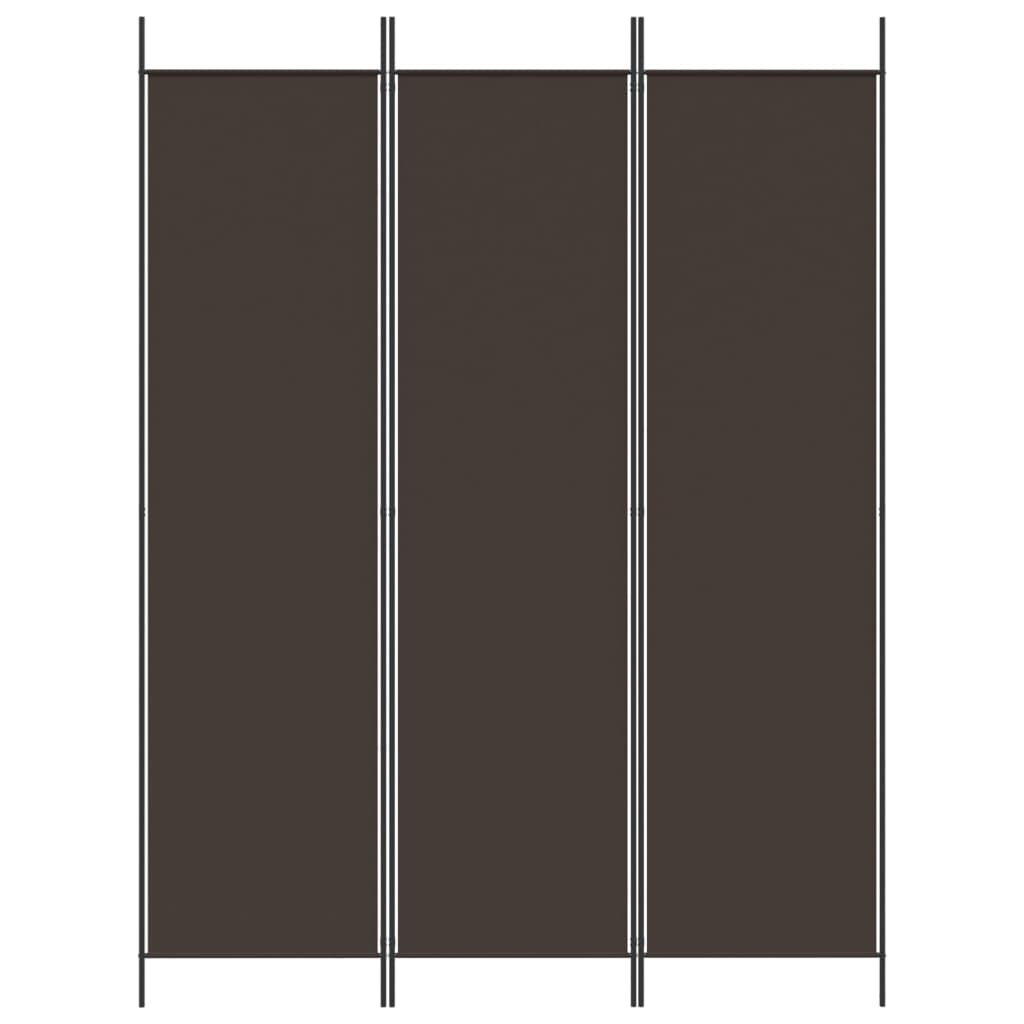 3-tlg. Paravent Schwarz 150x200 cm Stoff
