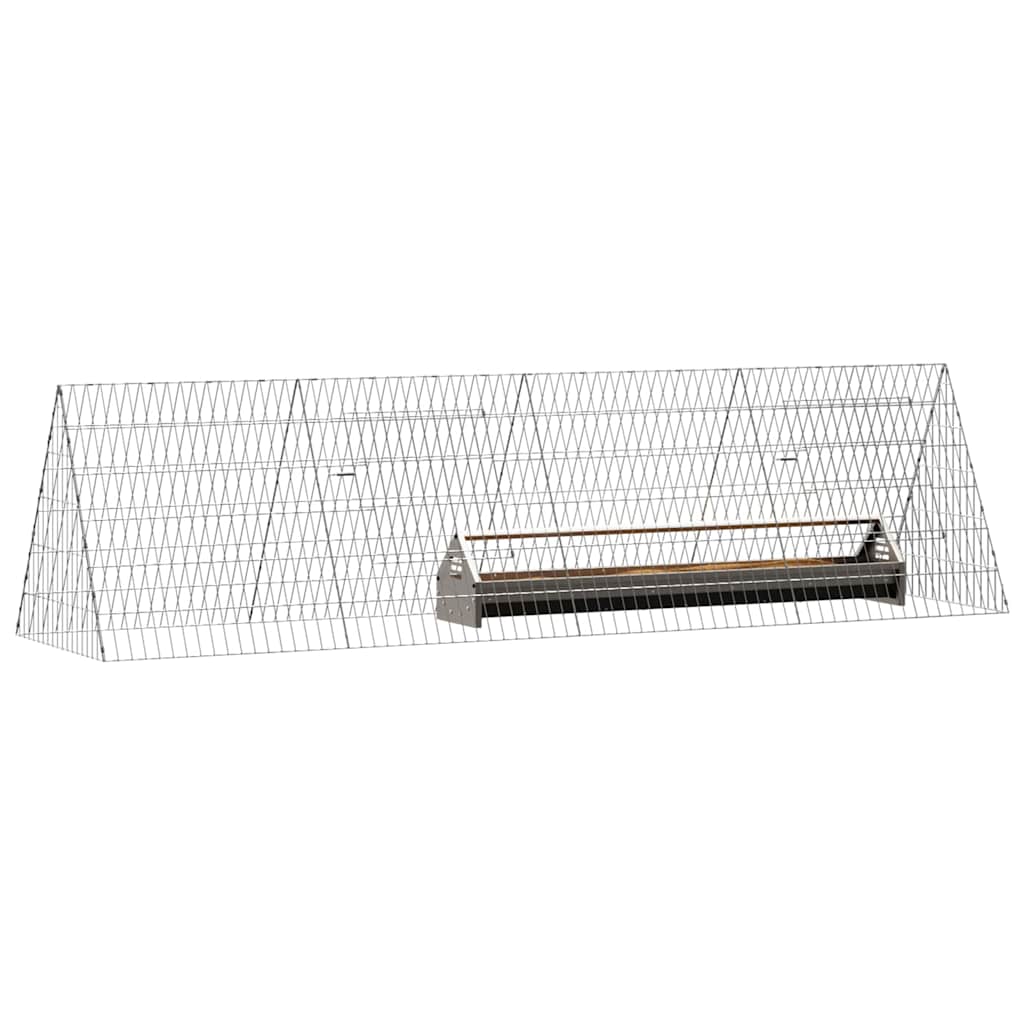 Hühnerkäfig Silber 110 x 55 x 55 cm Verzinkter Stahl