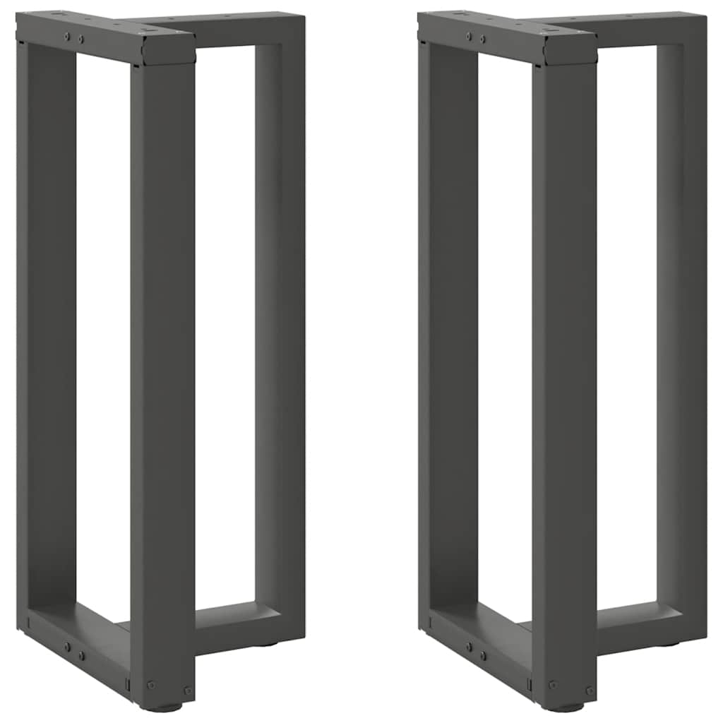 Couchtischbeine T-Form 2 Stk. Schwarz 30x25x(30-31) cm Stahl