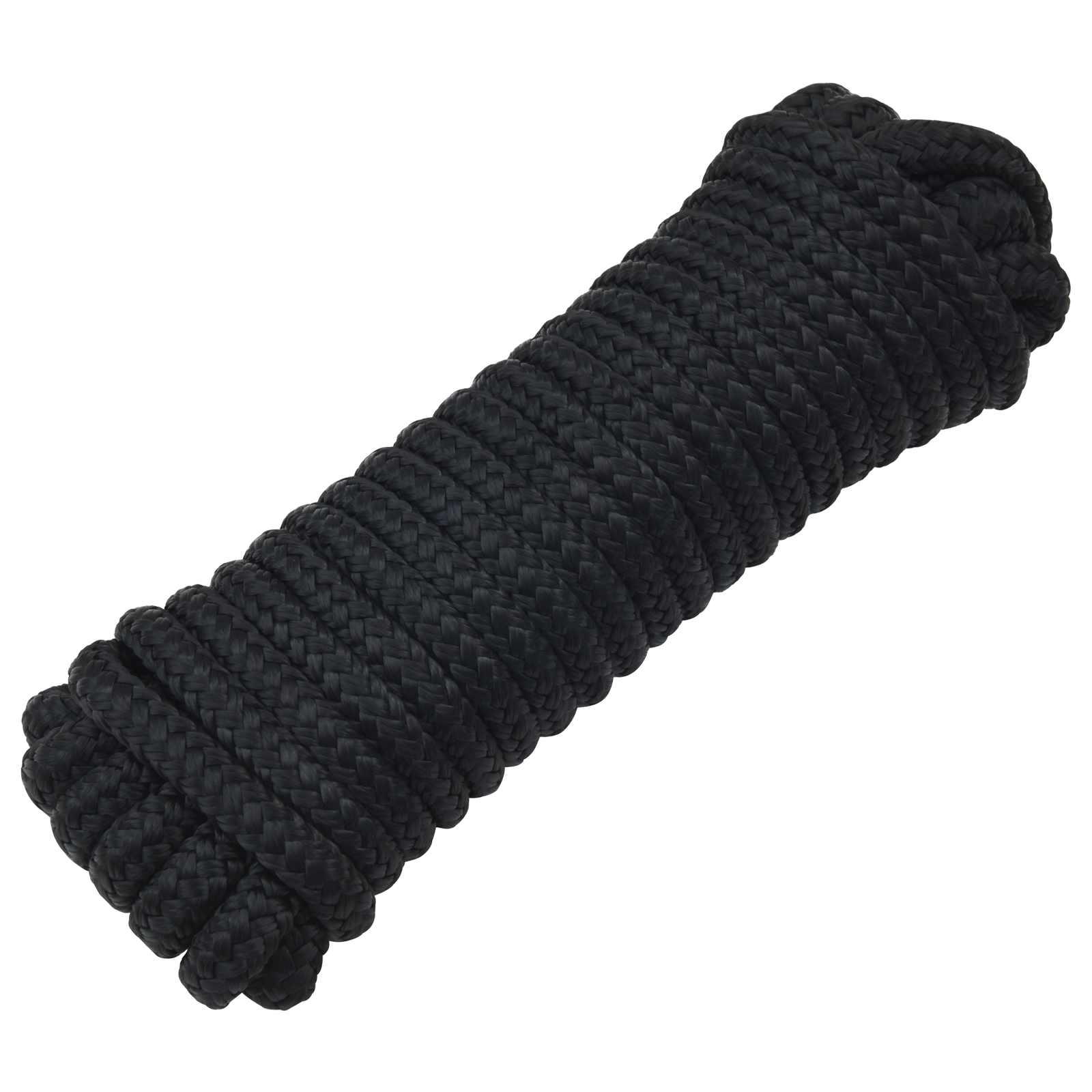 Bootsseil 6 m 1 Weiß und Schwarz Polyester