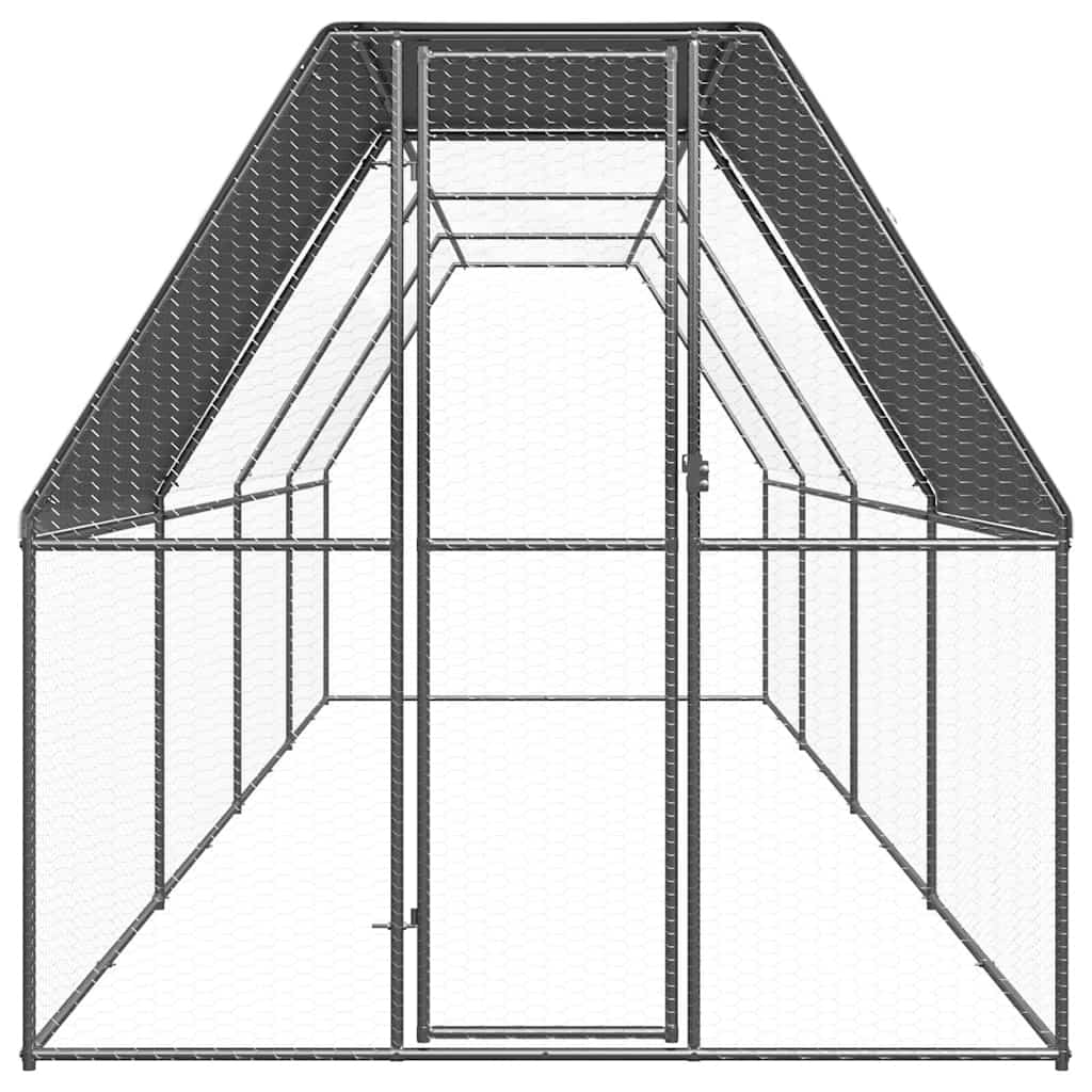 Outdoor-Hühnerkäfig 2x2x2 m Verzinkter Stahl