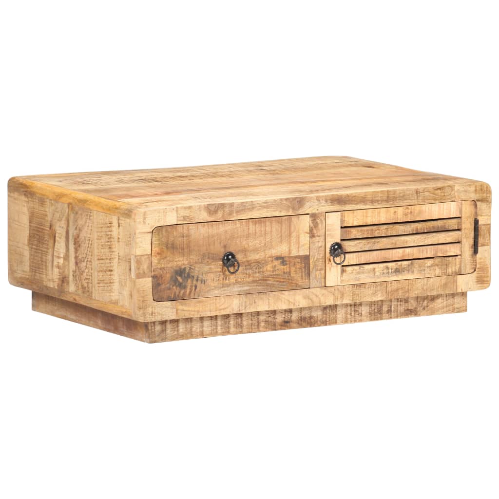 Couchtisch 89x55x29 cm Altholz Massiv