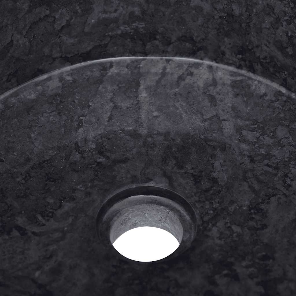 Waschbecken Creme Ø40x15 cm Marmor