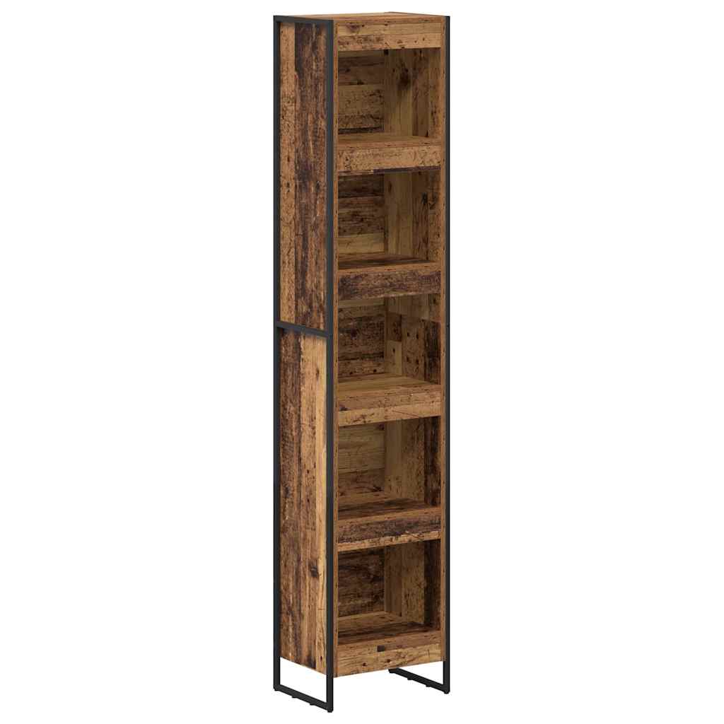 Bücherregal 2 pcs Schwarz Eichen-Optik 60 x 30 x 189,5 cm