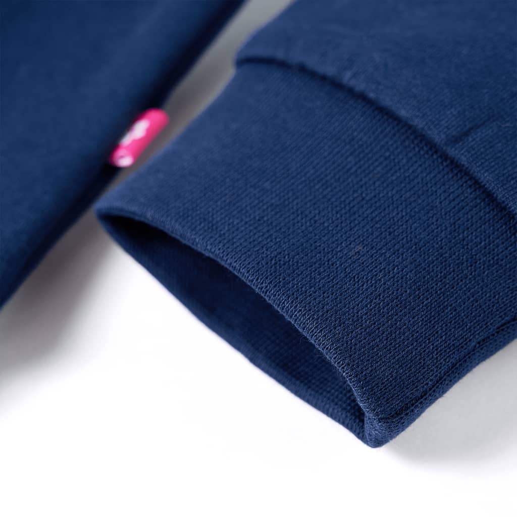 Kinder-Sweatshirt Marineblau 128