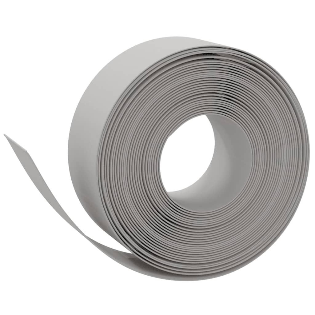 Gartenumrandung 25 m 10 cm PE Grau