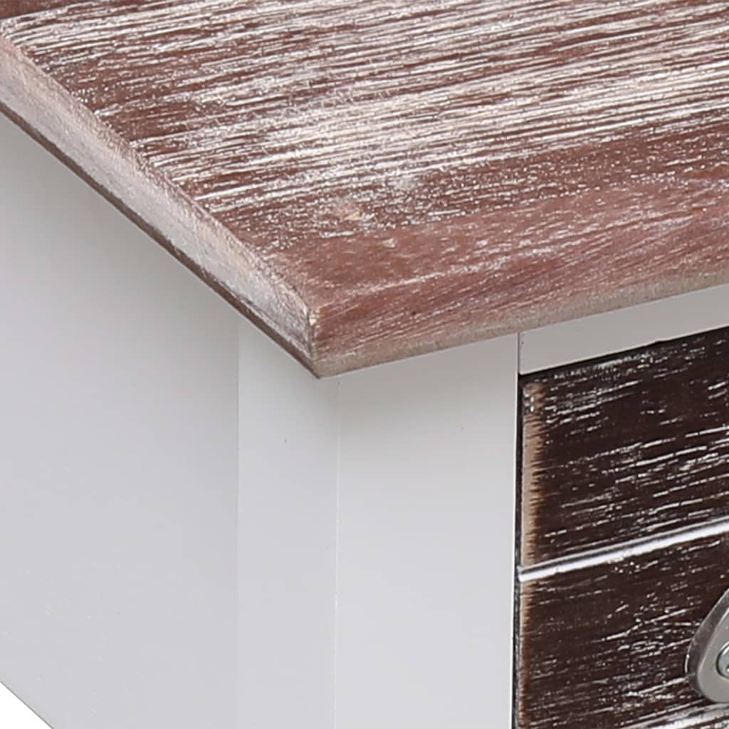 Beistelltisch Grau 40x40x40 cm Paulownia Holz