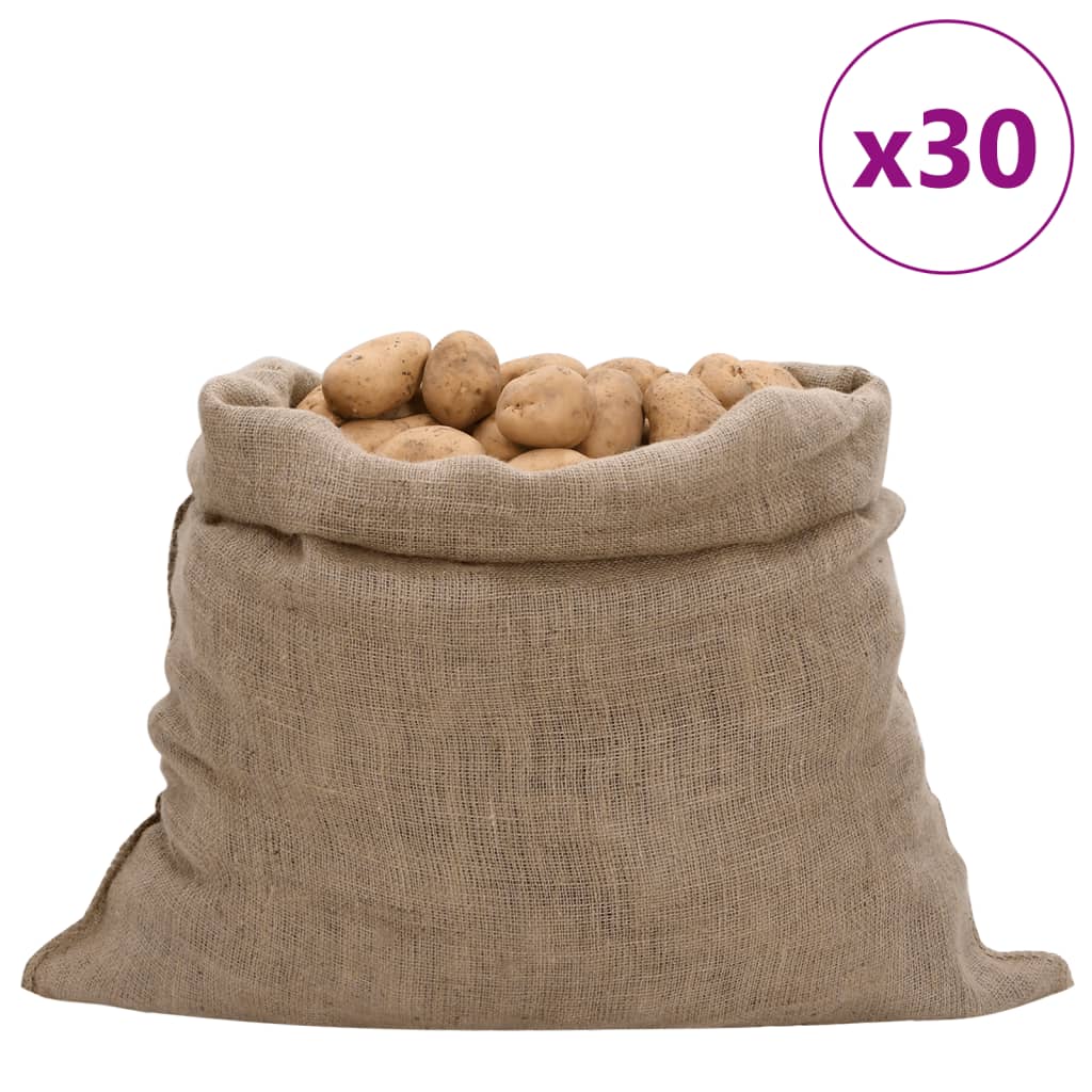 Jutesäcke 5 Stück 60 x 105 cm 100 % Jute 220 g/m²