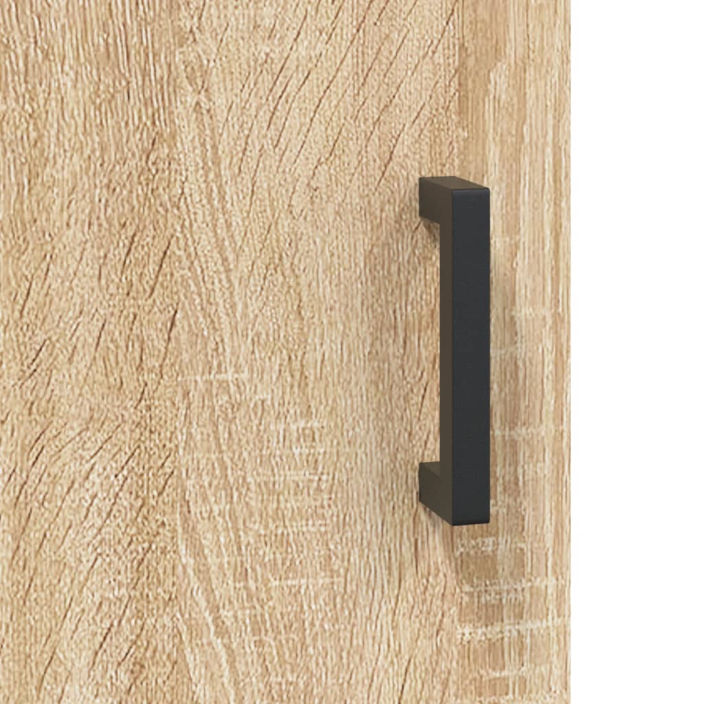 Highboard Hochglanz-Weiß 69,5x34x180 cm Holzwerkstoff