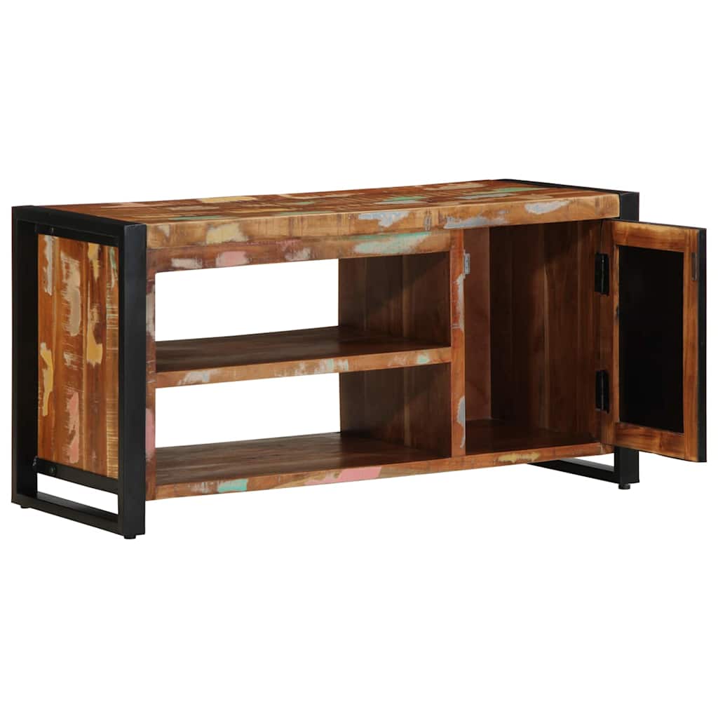 Schuhbank Braun 100 x 40 x 50 cm Massivholz Mango